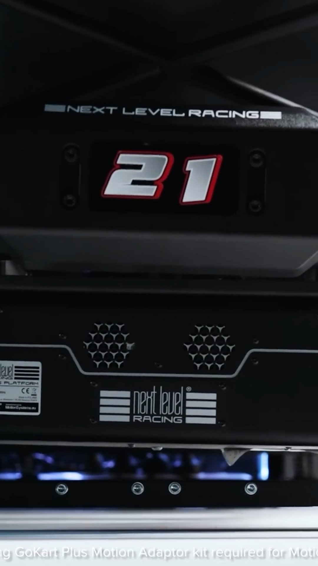 Macro detail of Next Level Racing hardware